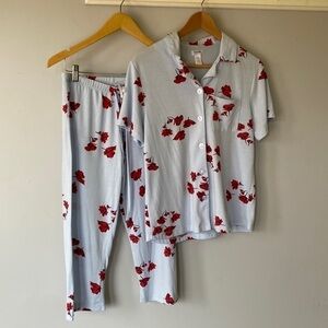 Claudel floral matching pj set